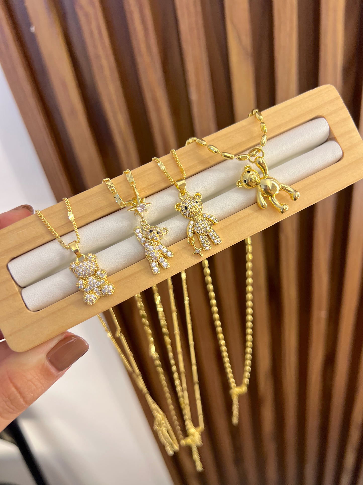 Cadena osos rodio ( elige el tuyo )