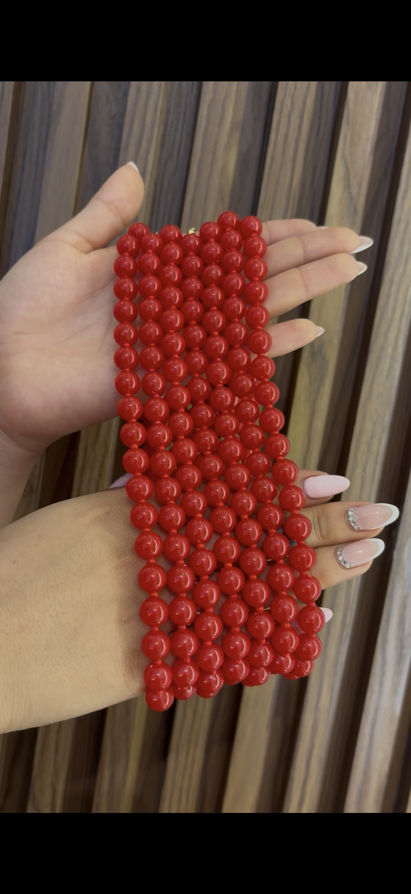 Collar chicle rojo