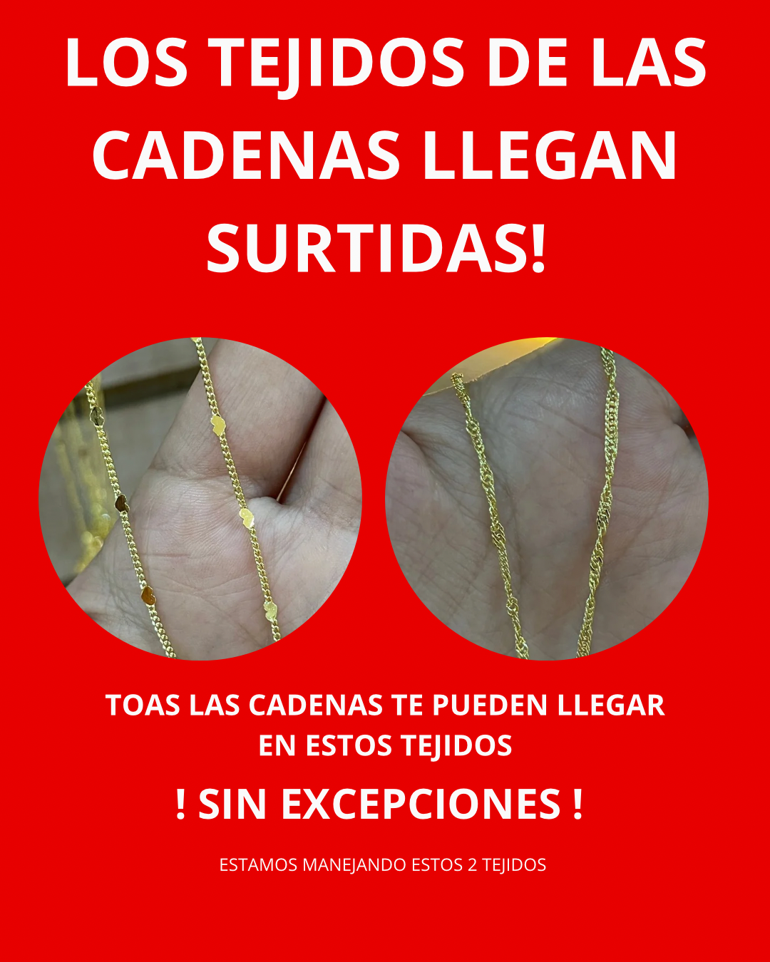 Cadena fe rodio grande