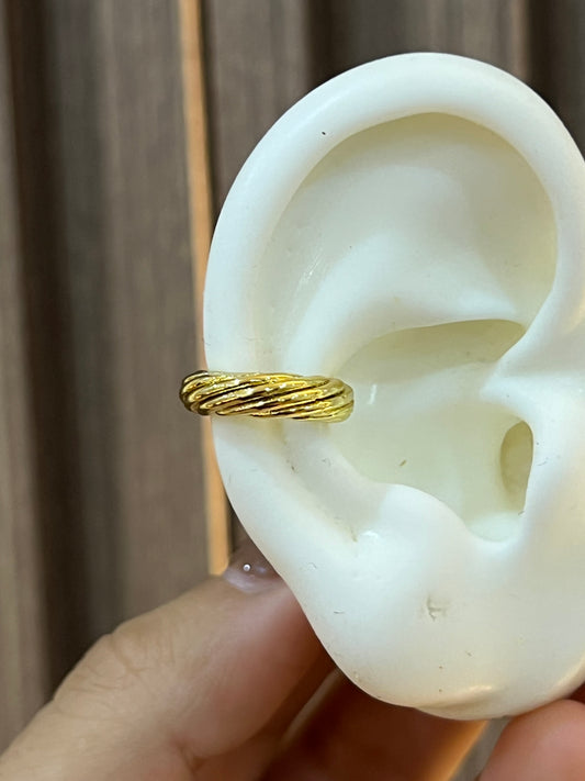Earcuff melcocha rodio