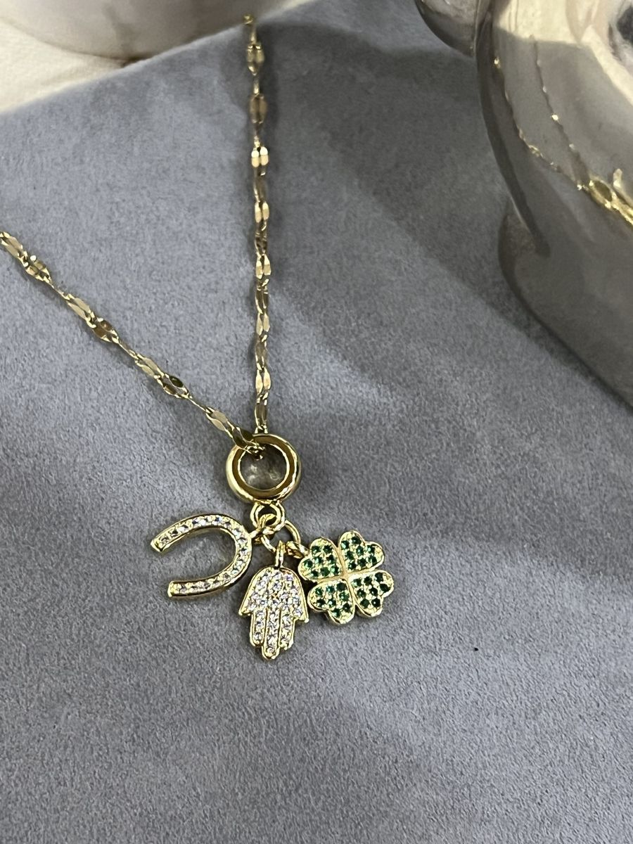 Collar amuletos C10143 cadena en acero