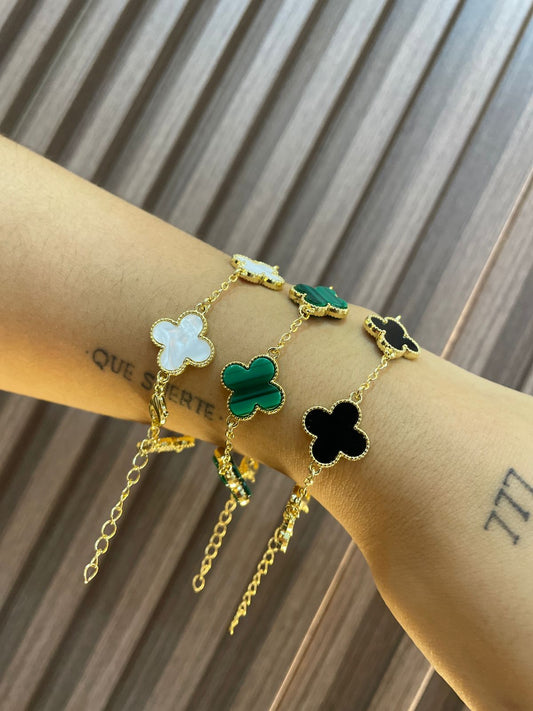 Pulsera Rodio 5 Tréboles