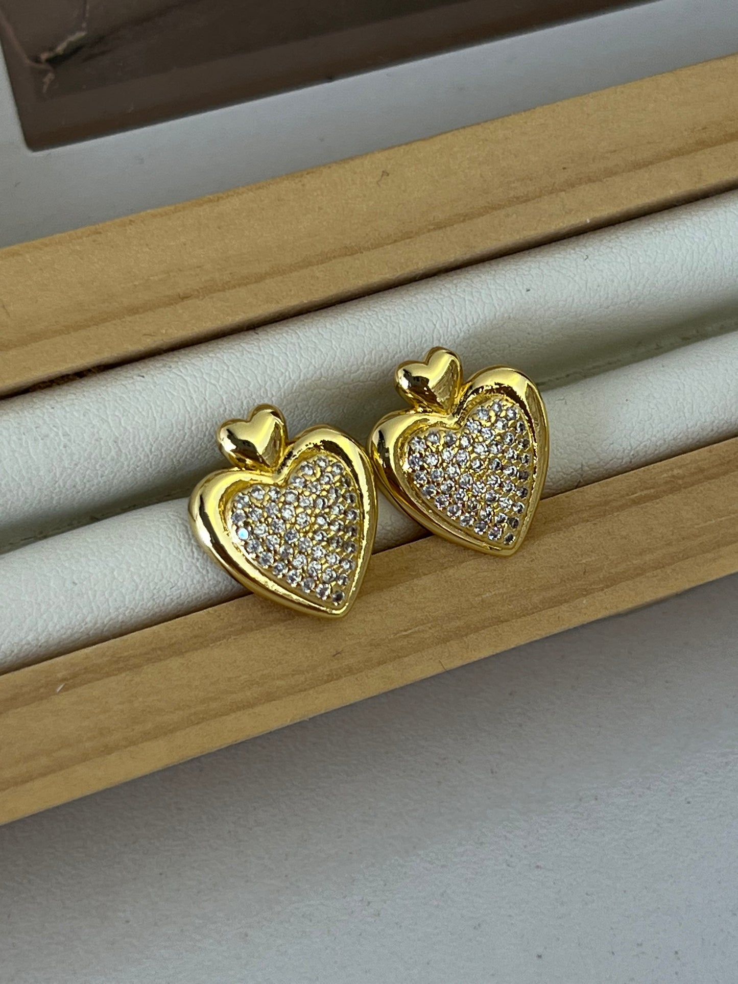 Topo graduable rodio 2 corazónes brillante