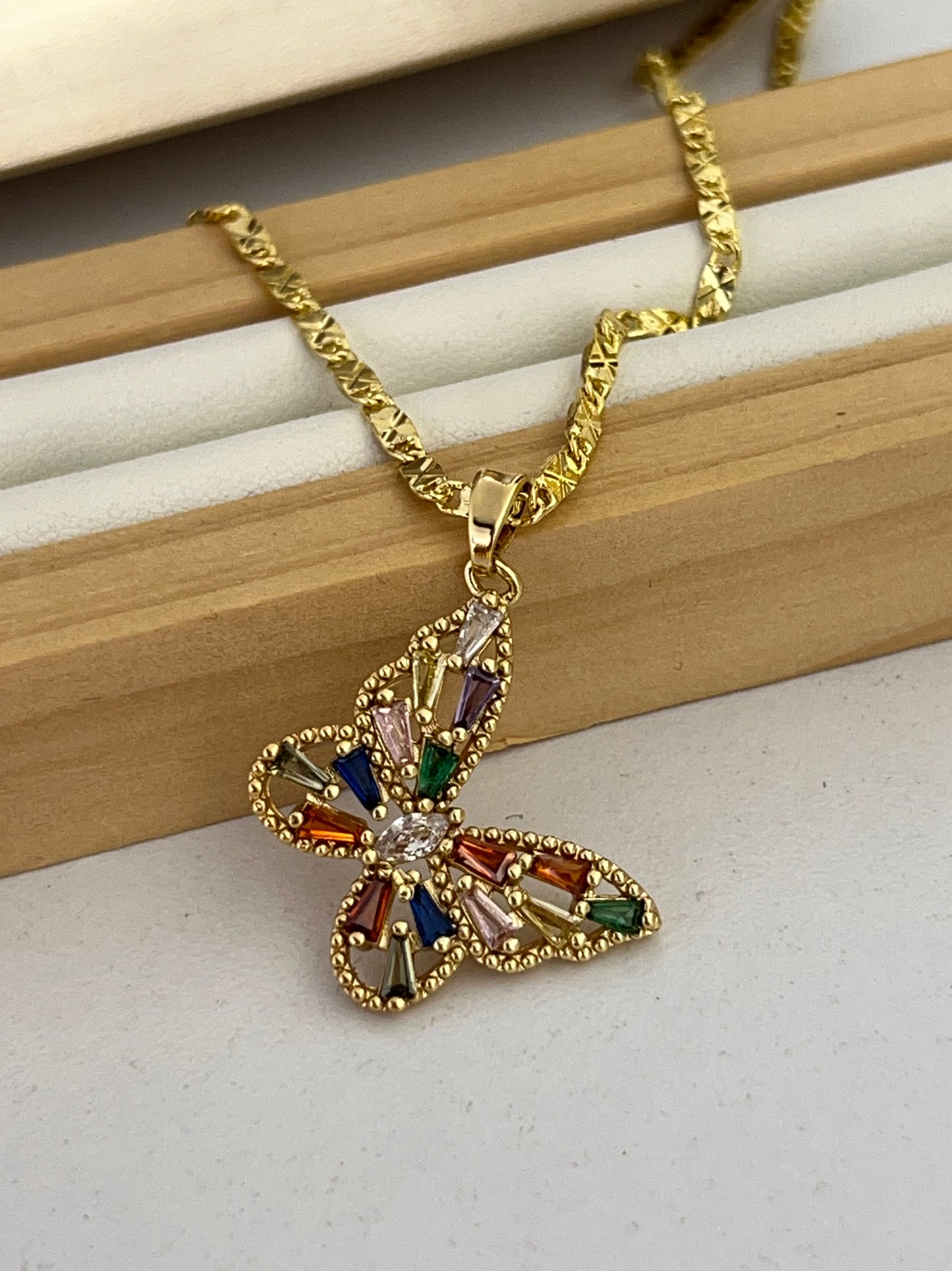 Cadena mariposa deluxe grande