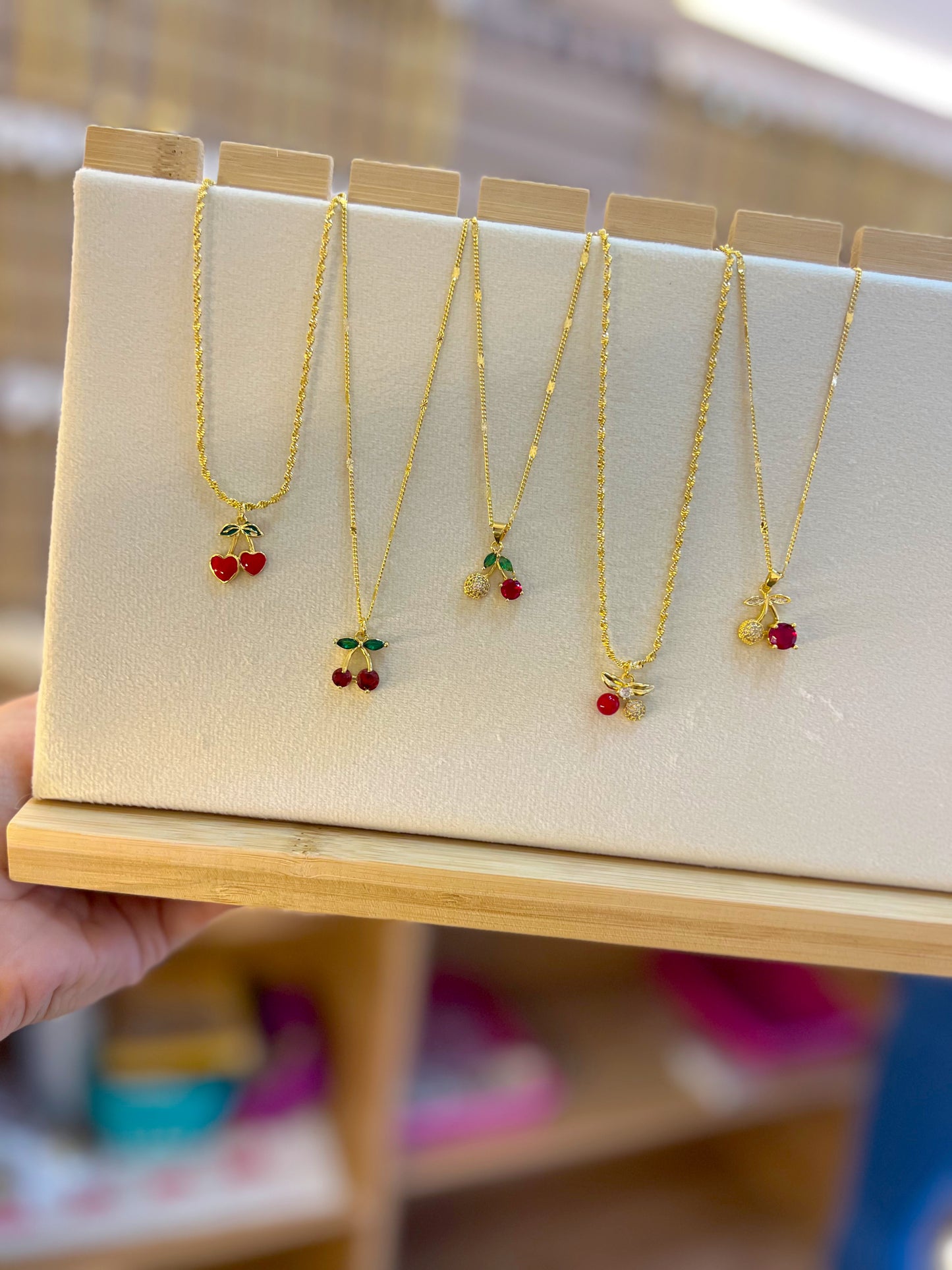 Cadenas rodio cereza (elige la tuya )