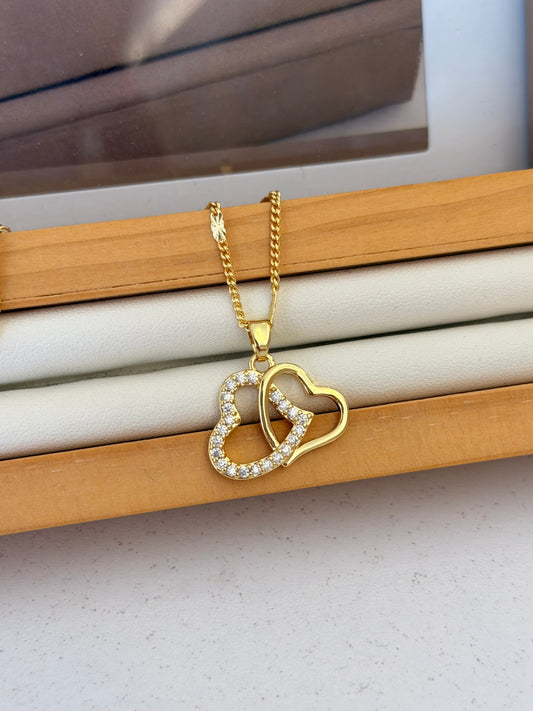 Cadena 2 corazones Valentín