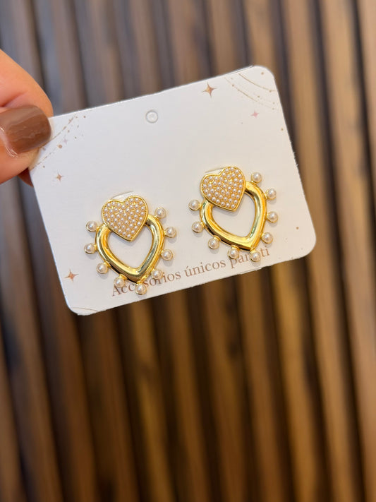 Topo corazón perla Refe abril