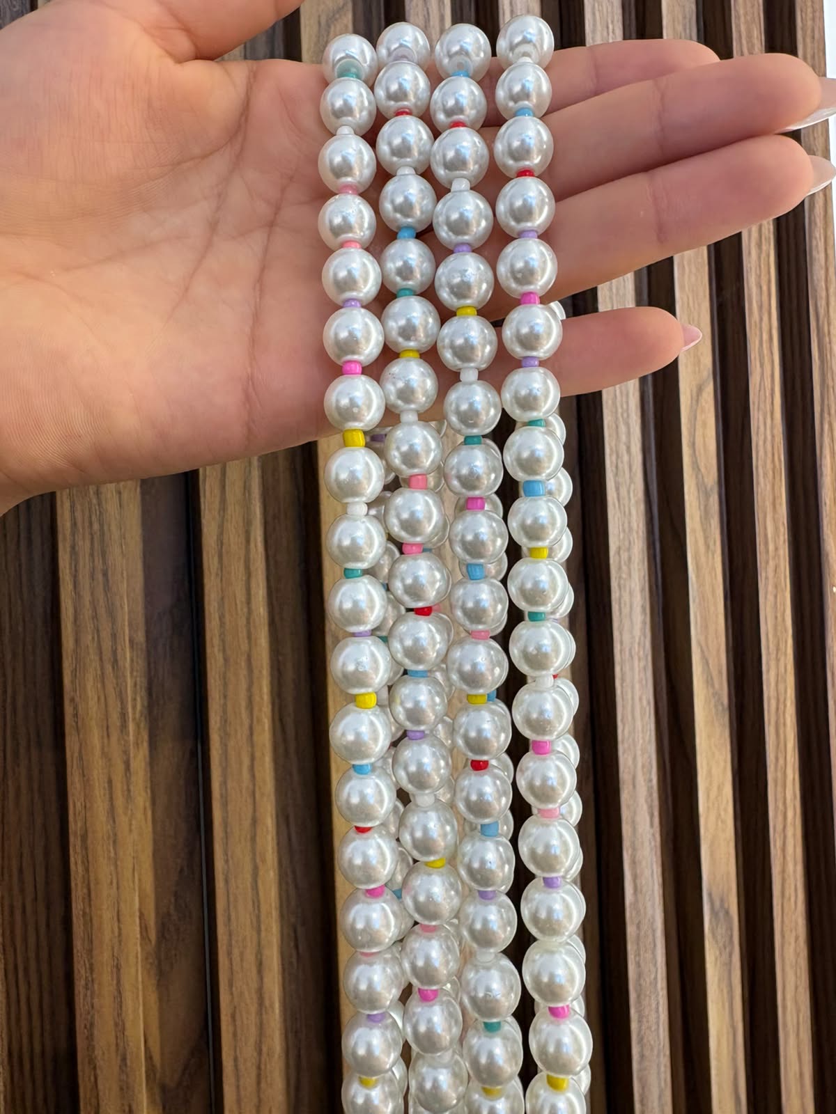 Collar perlas ( colores )