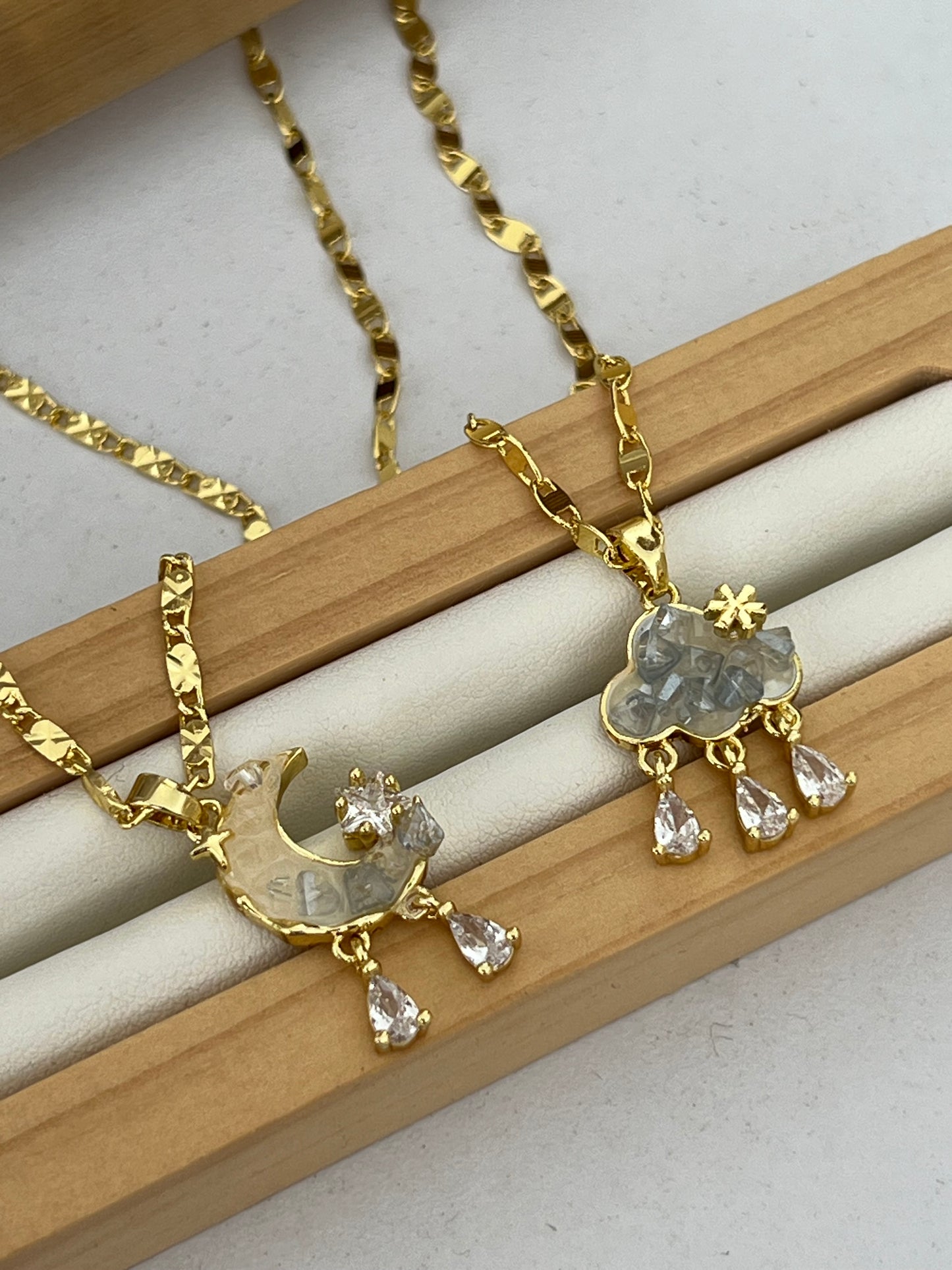 Cadena rodio deluxe en relieve (elige )