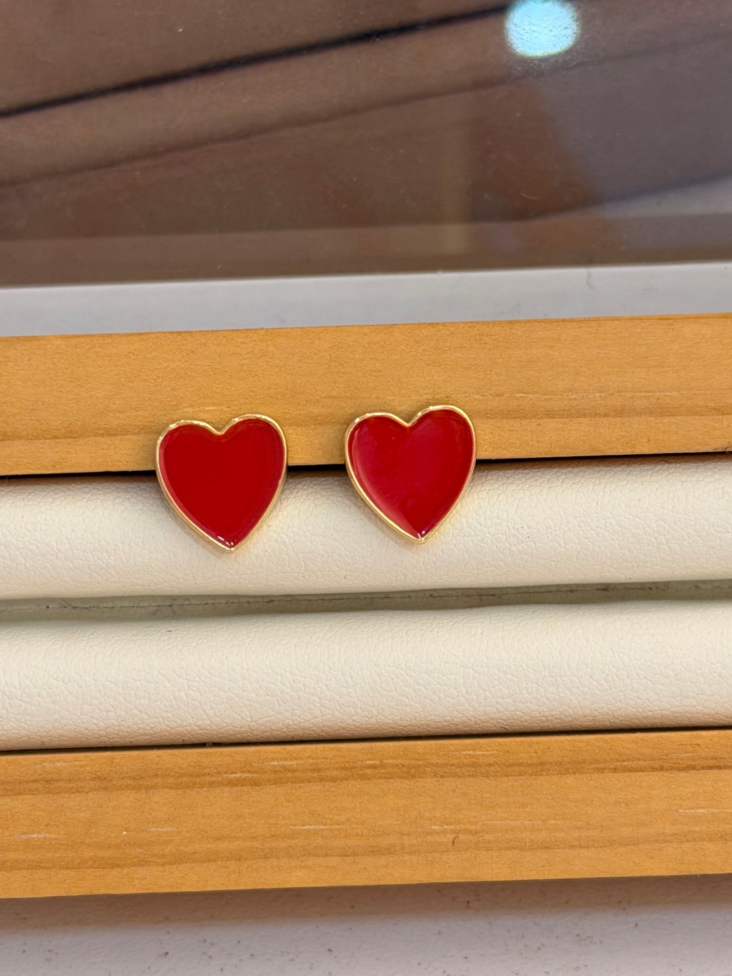 Topo corazón rojo