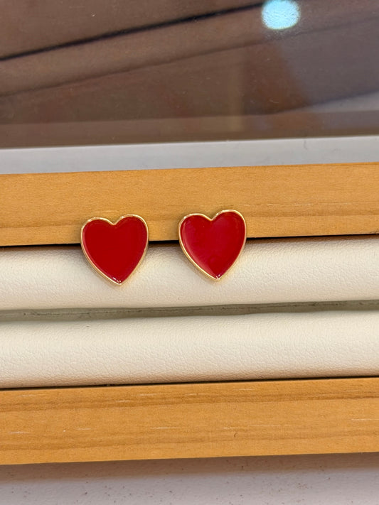 Topo corazón rojo