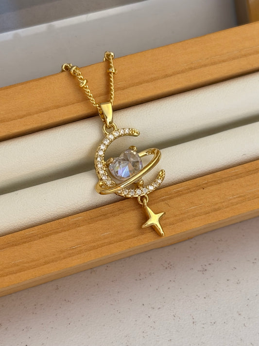 cadena luna y estrella