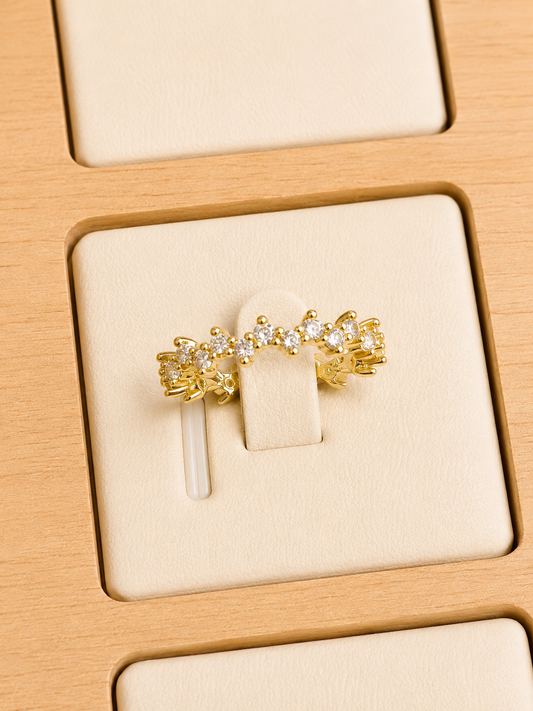 Anillo graduable diamantes pequeños