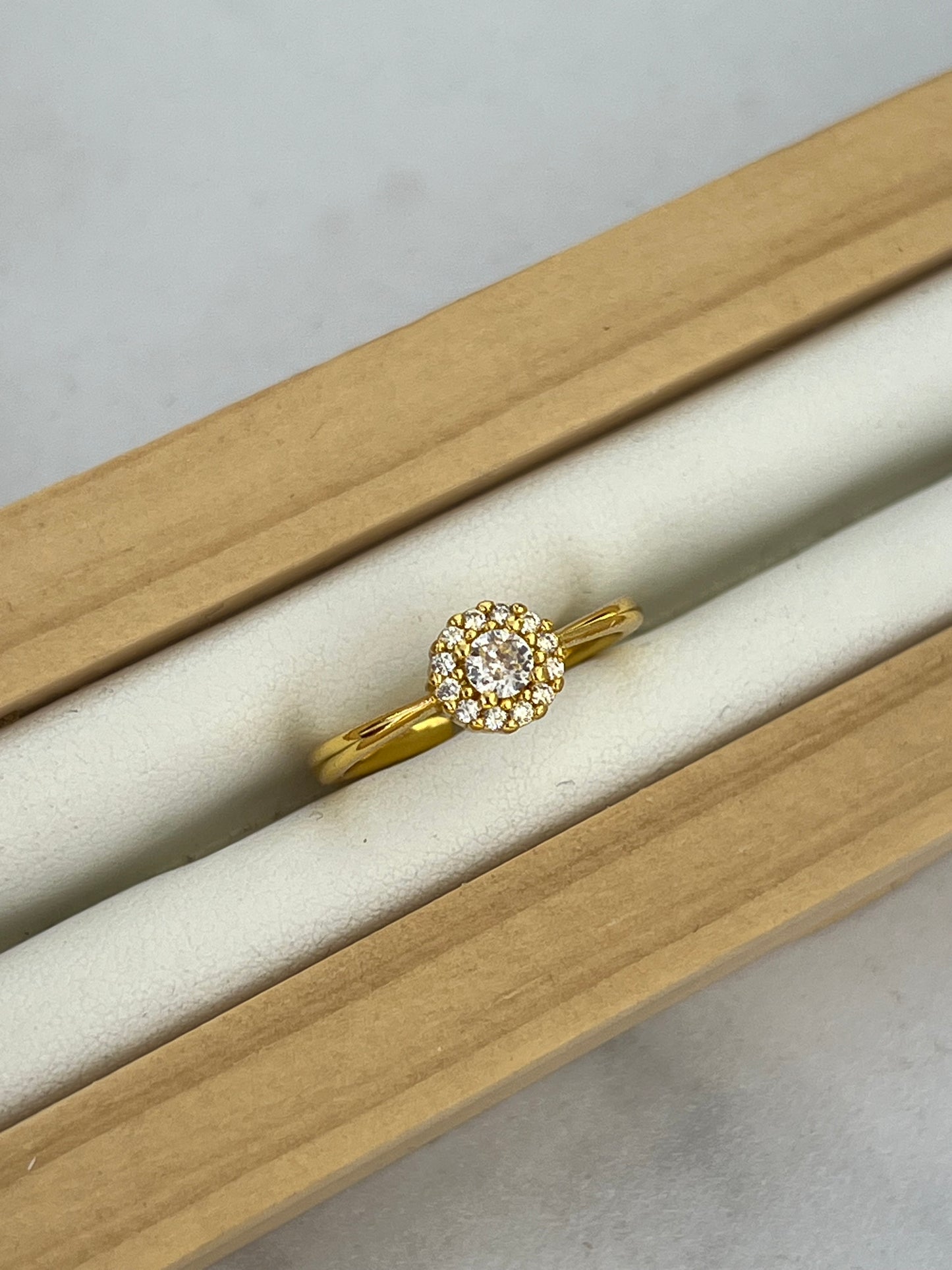 Anillo graduable rodio compromiso