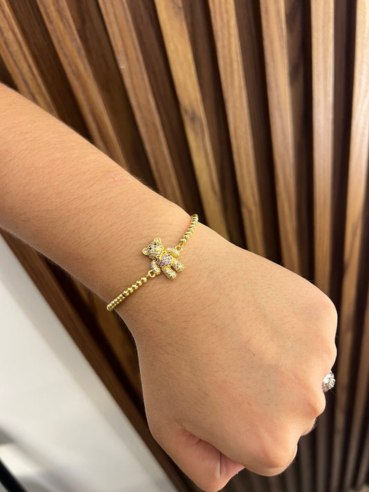 Pulsera oso brillante