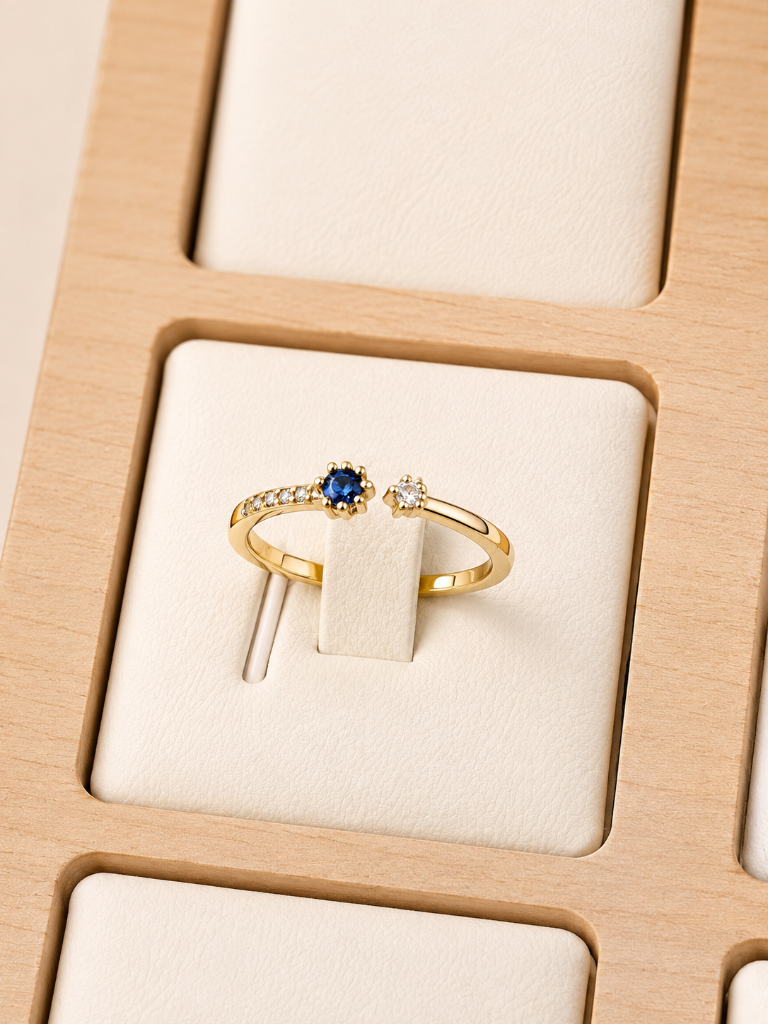 anillo chispa azul peque