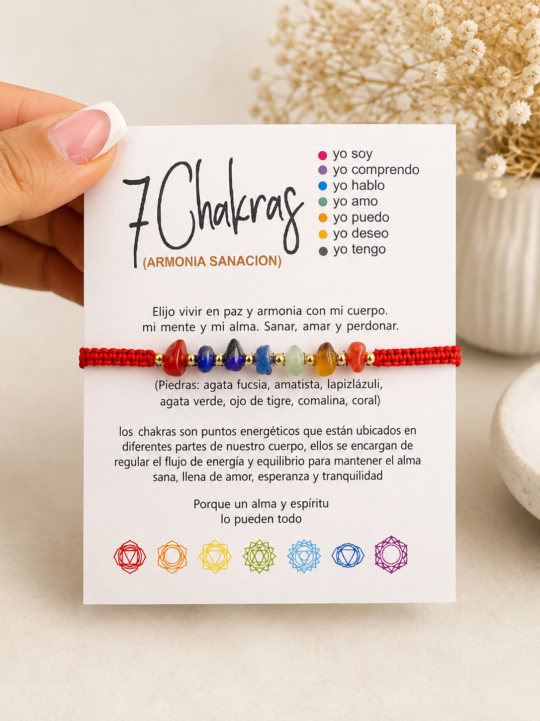 Pulsera 7 chakras