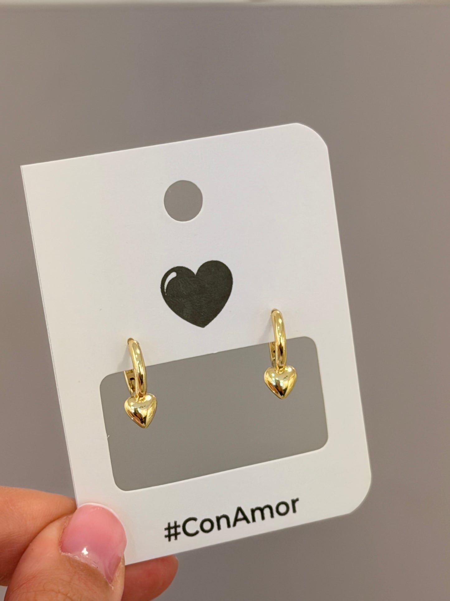 Candonga mini con corazon dorado