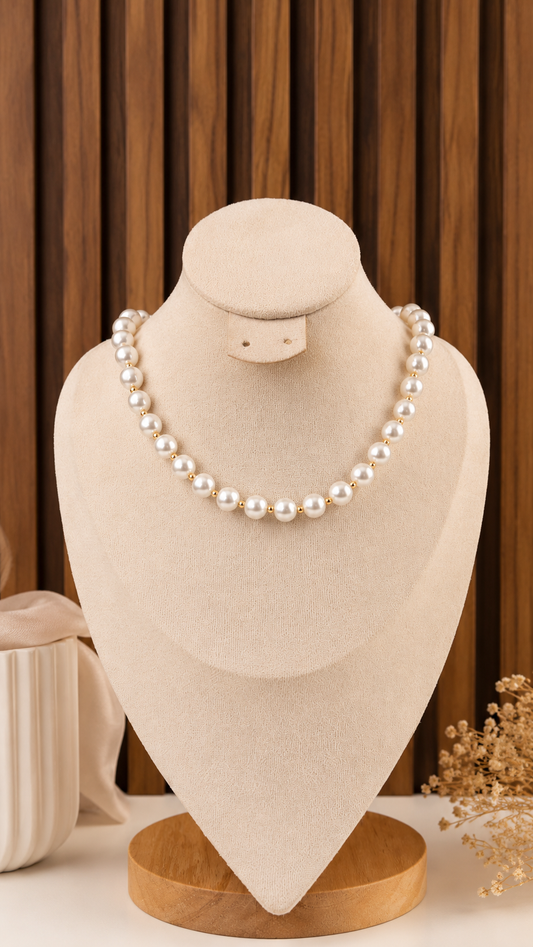 Collar perla y balines