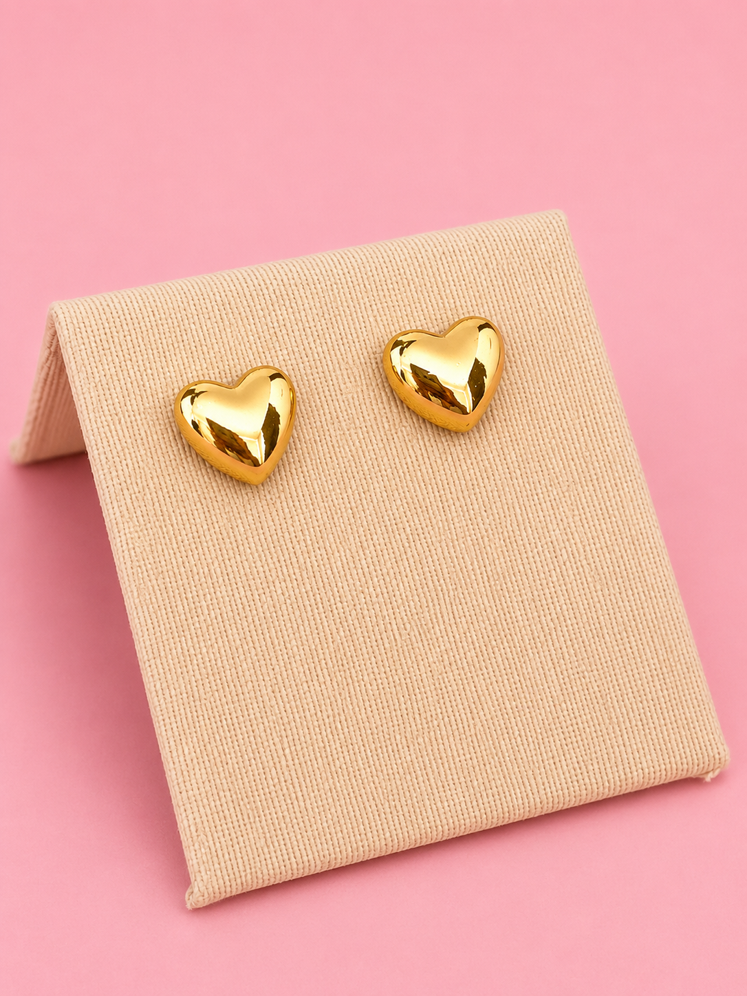 Topo corazón mini dorado