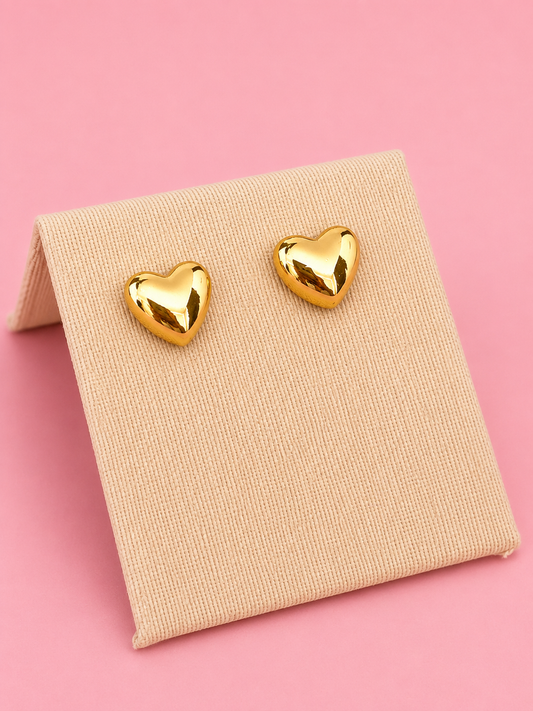 Topo corazón mini dorado