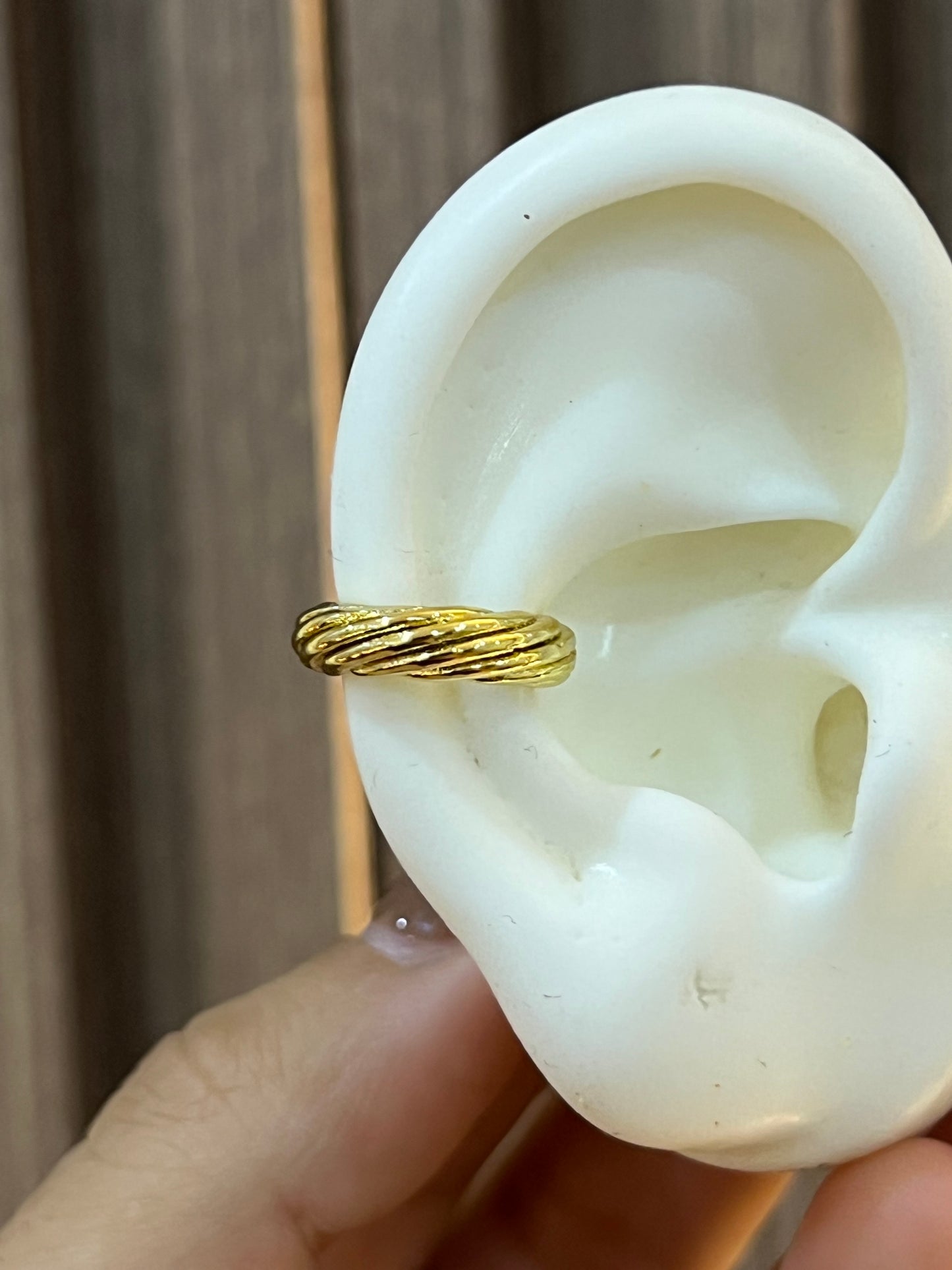 Earcuff melcocha rodio