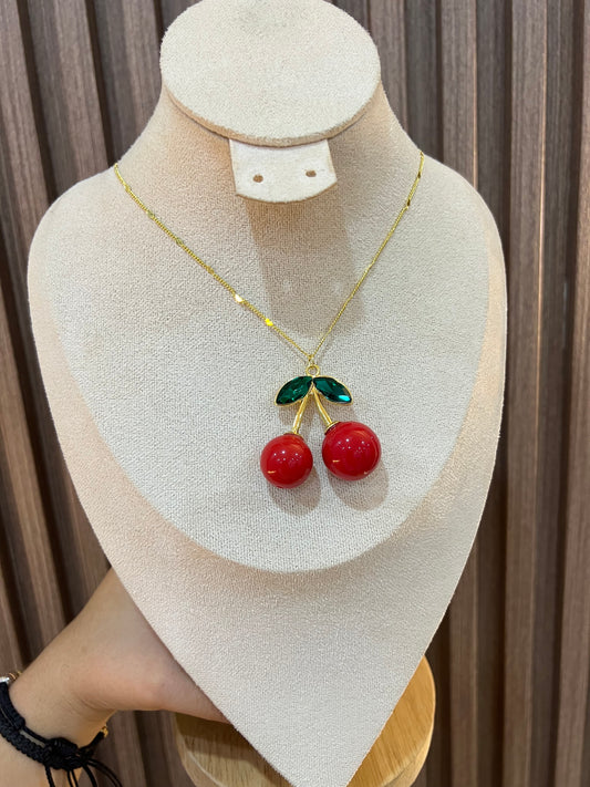 Cadena Maxi cereza rodio