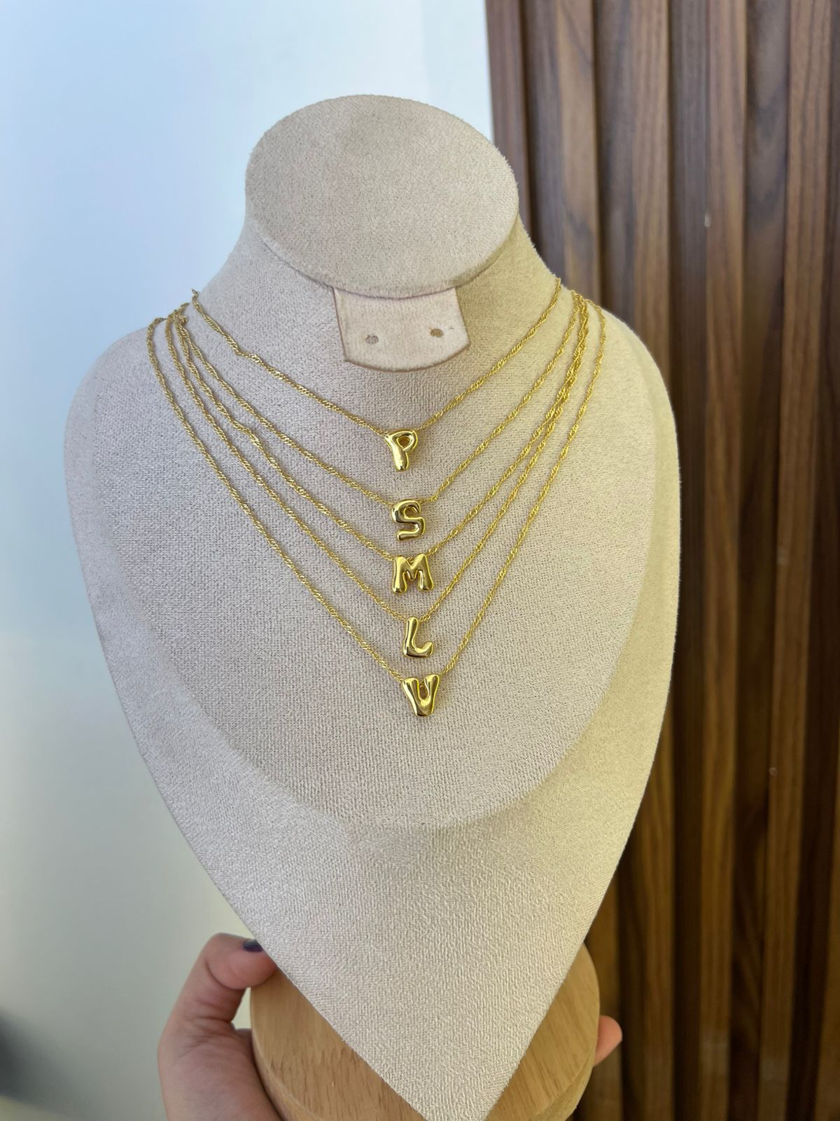 Cadena Rodio Letras (Elige tu favorita)