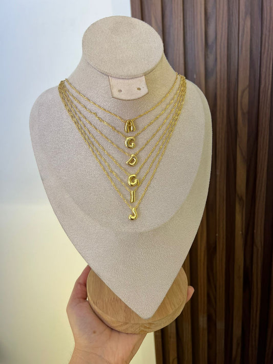 Cadena Rodio Letras (Elige tu favorita)