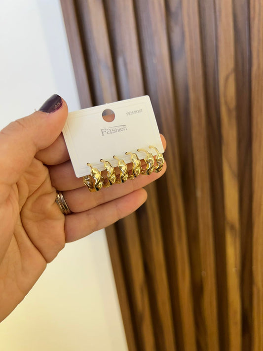 Set x3 Rodio Candongas Entorchadas