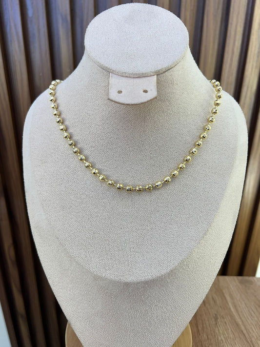 Cadena Rodio Balin Diamantado Separado